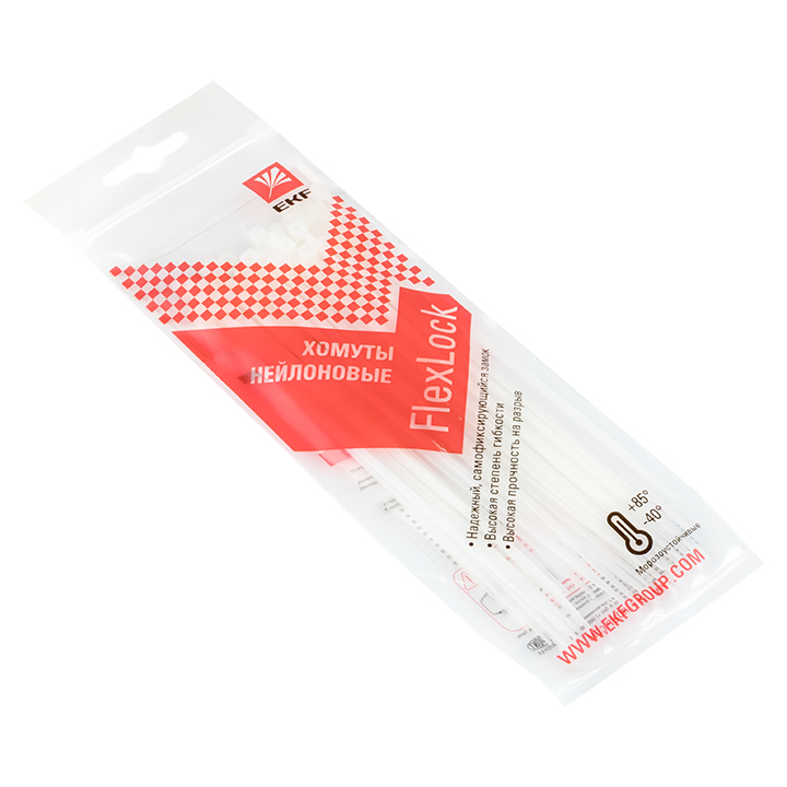 Хомут P6.6 стандартный (б), 2.5x120 (100шт) FlexLock