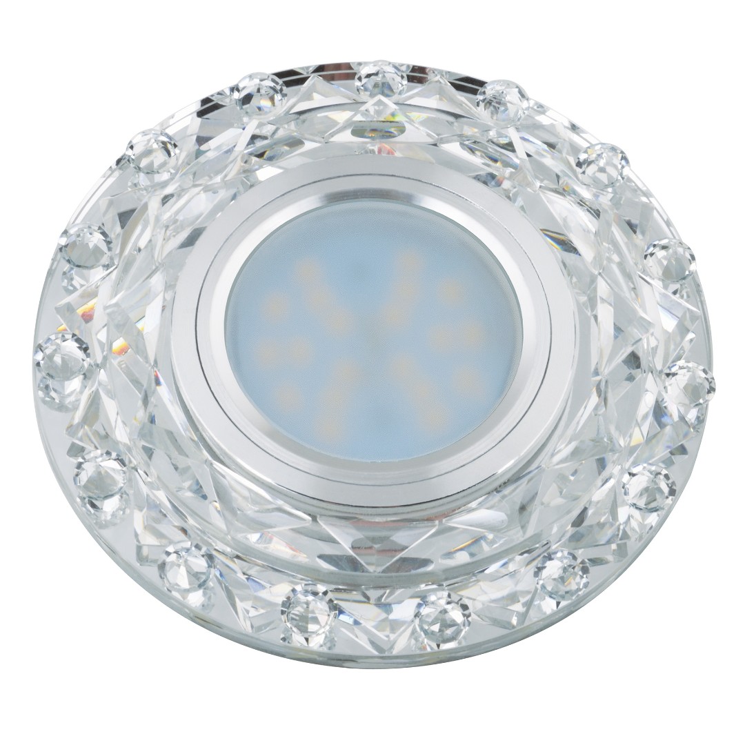 DLS-L130 GU5.3 CHROME/CLEAR Светильник декоративный встраиваемый, серия Luciole. Без лампы, цоколь G